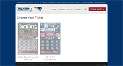 Desktop Screenshot of patriotsmasslottery.com